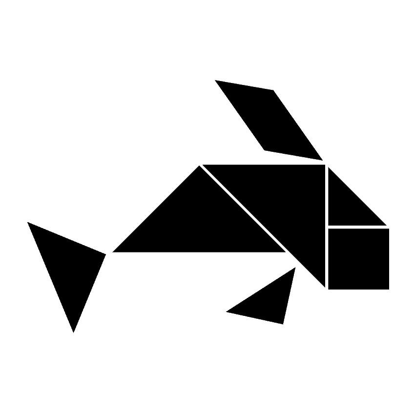 Ballena Tangram Solución