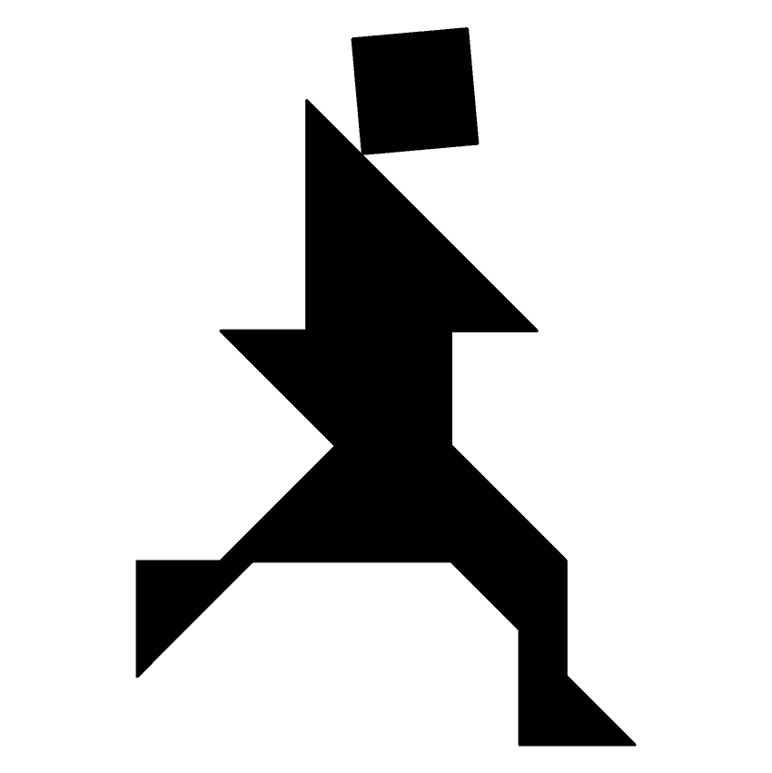 Hombre Corriendo #6 Tangram