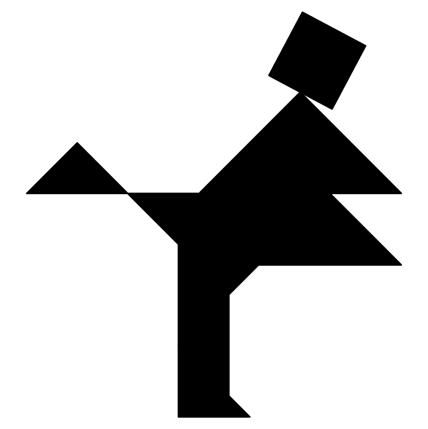 Hombre Patinando Tangram