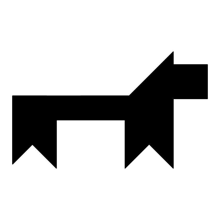 Perro #8 Tangram